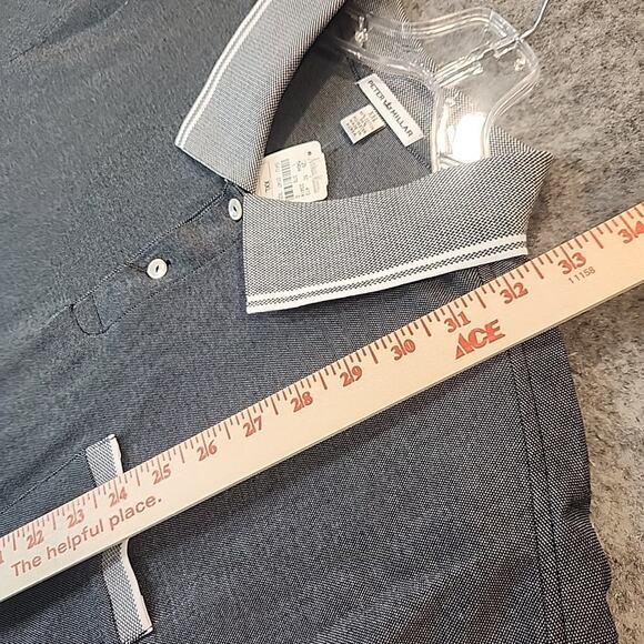 Peter Millar Mens Classic Fit Polo Shirt XXL with Pocket Cotton Pique NWT - Picture 8 of 10